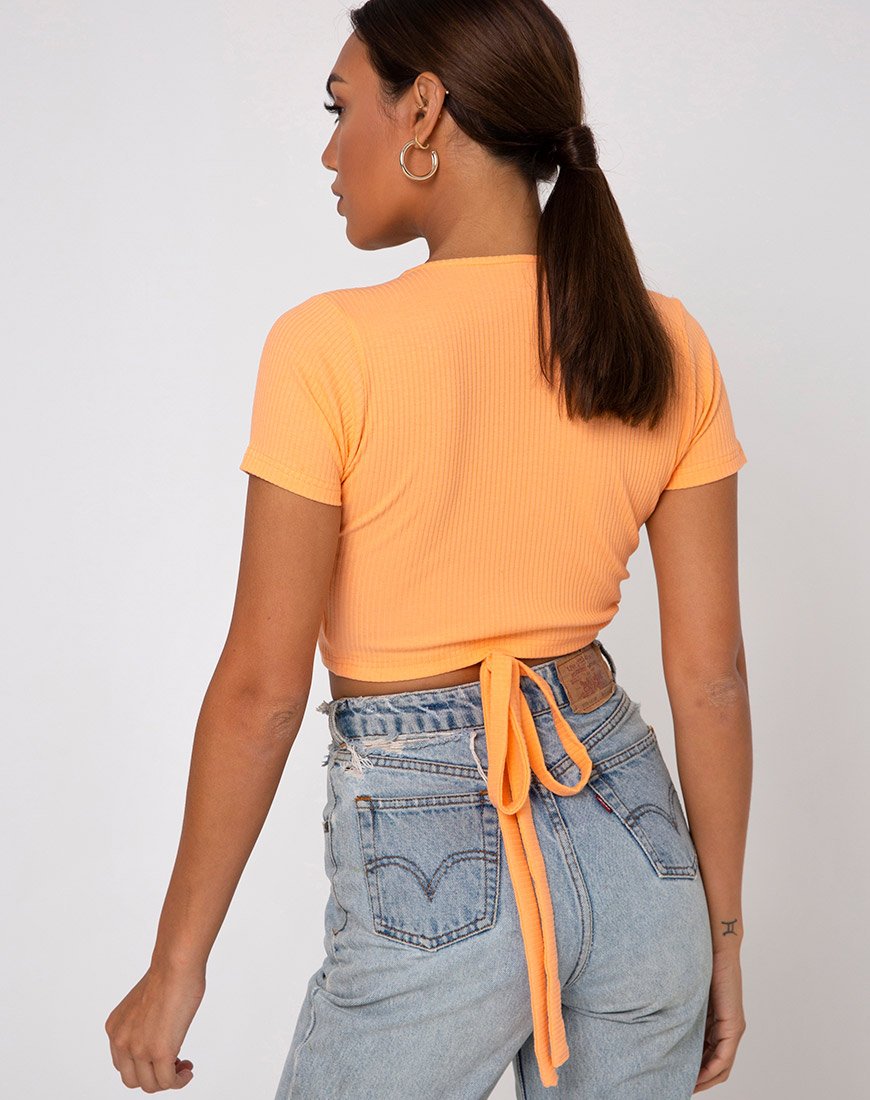 Image of Bria Top in Rib Cantaloupe