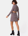 Image of Bronti Mini Skirt in Charles Check Blush