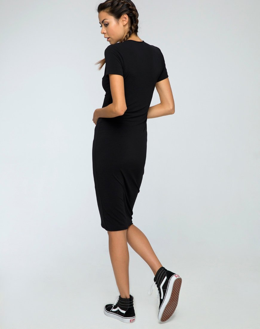 Image of Callow Bodycon Dress in Black