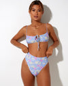 Image of CARMESON BIKINI BOTTOM WASHED OUT PASTEL FLORAL