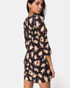 Image of Camosa Swing Dress in Antique Rose Black