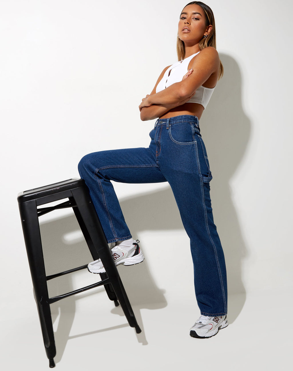 Carpenter Cargo Jeans in Indigo Blue