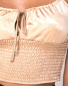 Image of Cemara Top in Satin Champagne