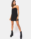 Image of Chanista Mini Dress in Black with Silver Chain