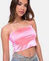 Image of Champo Top in Fluro Satin Pink