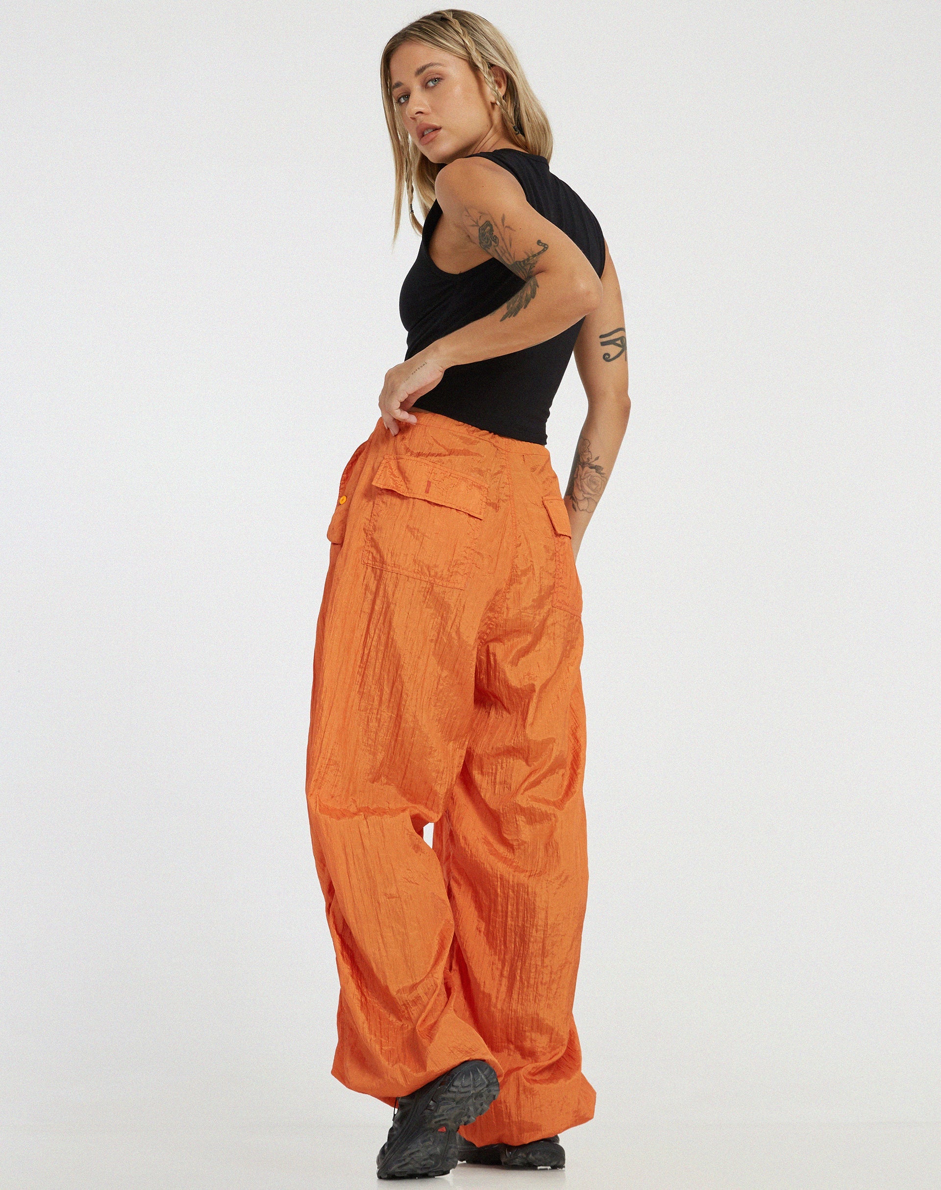 image of Chute Trouser in Parachute Pumpkin Orange