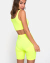 Image of Cycle Short in Neon Yellow
