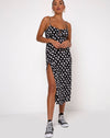 Image of Cypress Midi Dress in 90s Daisy Black and White