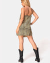 Image of Datista Slip Dress in Rar Leopard Brown