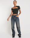 Image of Desiree Crop Top in Black Forest