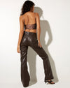 Image of Devina Crop Top in Satin Marble Cocoa