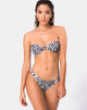 Image of Dita Bikini Top in Dalmatian