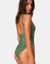 Image of Drela Swimsuit in Rar Leopard Lime