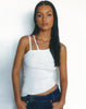 Image of MOTEL X OLIVIA NEILL Lanica Top in Rib Star White