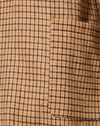 Houndstooth Brown Check