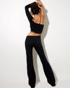 Image of Eda Flare Trouser in Black