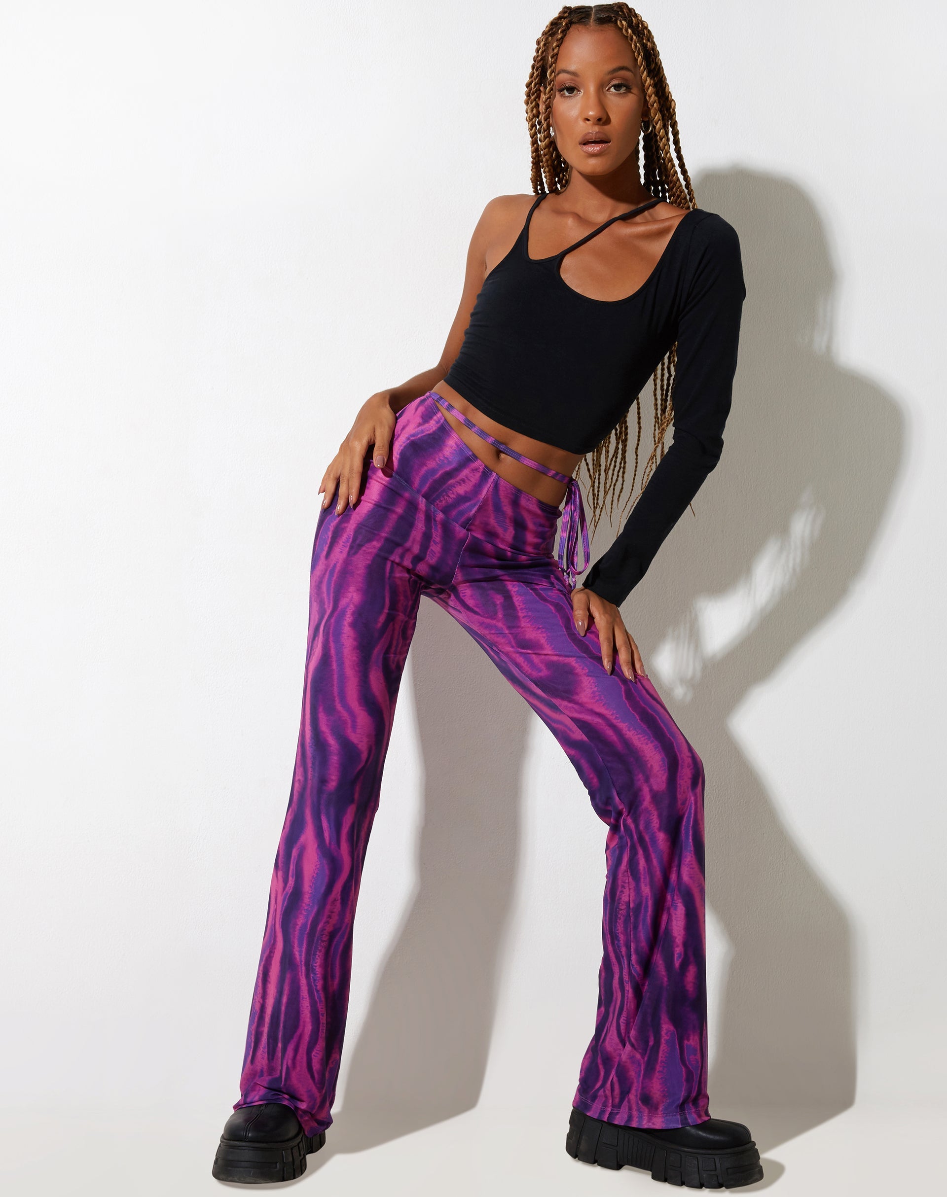 image of Eda Trouser in  Tropical Rave Pink