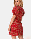 Image of Elfira Dress in Falling for You Floral Red