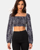 Image of Elina Top in Rar Leopard Grey