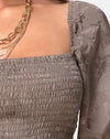 Image of Elina Top in Satin Rose Silver Grey