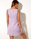 Image of Enslee Mini Dress in Ditsy Rose Lilac