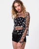 Image of Ether Top in Glitter Net Star Child