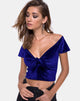 Image of Ettya Top in Velvet Navy