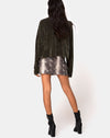 Image of Evie Cropped Sweater in Khaki Chenille