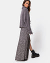 Image of Evie Cropped Sweatshirt in Chenille Grey