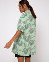 Image of Fresia Dress in Chinese Dragon Neo Mint