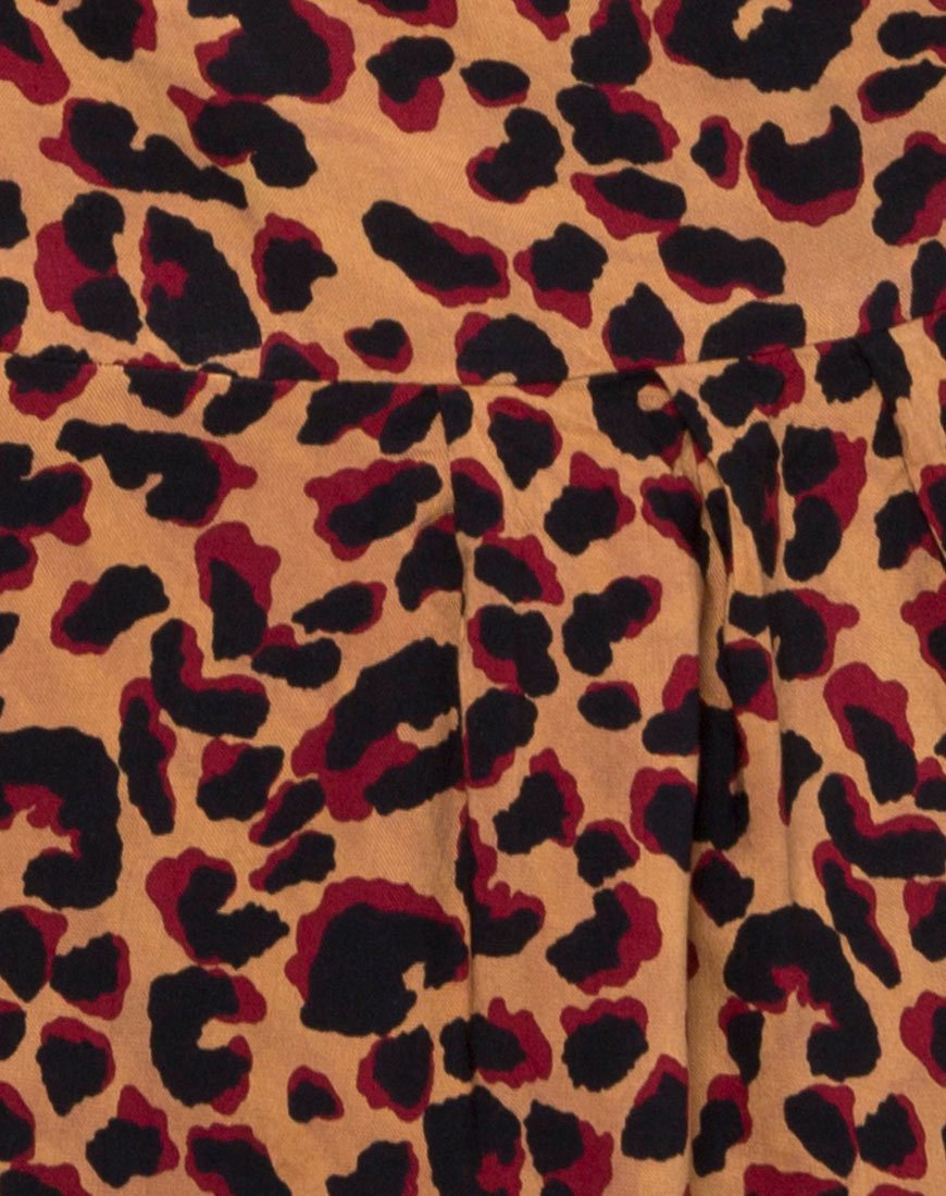 Image of Furia Wrap Dress in Jungle Leopard