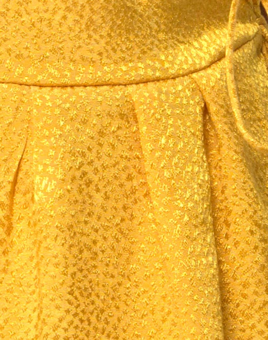 Image of Furia Slip Dress in Satin Mustard