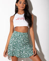 Image of Gaelle Skirt in Floral Field Green