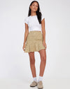 image of Gaelle Mini Skirt in Washed Ditsy