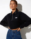 Image of Gandi Crop Top in Black with Motel Work Clothing Label