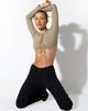 image of Gisy Crop Top in Lycra London Fog