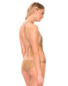 Image of Glamazon Plunge Neck Swimsuit in Soft Gold