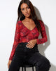 Image of Glaster Crop Top in Rough Rose