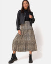 Image of Gleas Skirt in Rar Leopard Brown
