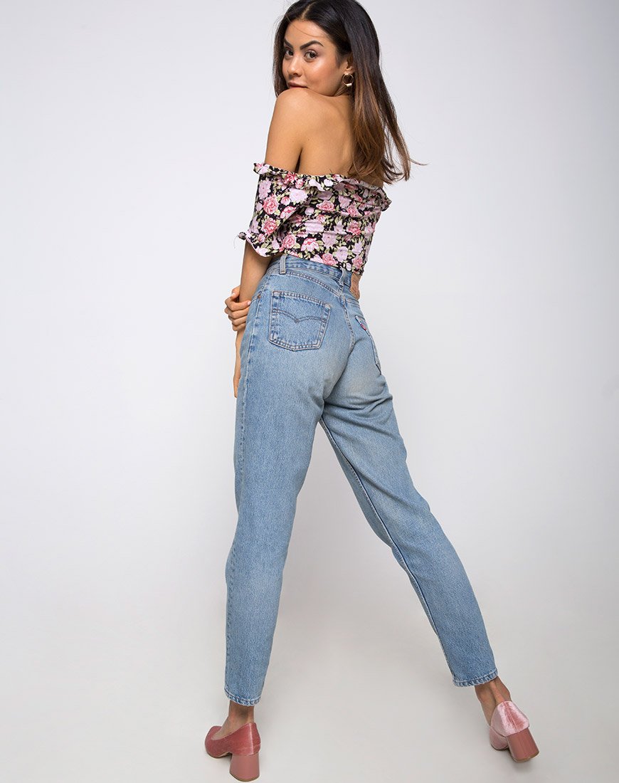 Image of Glior Crop Top in Bloom Floral