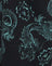 Dragon Flower Black and Mint