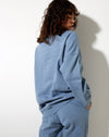 Image of Glo Sweatshirt in Powder Blue Memories Embro