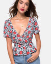 Image of Shanina Top in Blooming Rose