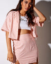 Image of Hadys Shirt in Pink Check