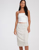 image of Harriet Midi Skirt in Pretty Petal Ivory