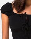 Image of Heina Crop Top in Black