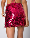 Image of Helena Skirt in Red Cherry Disc Sequin