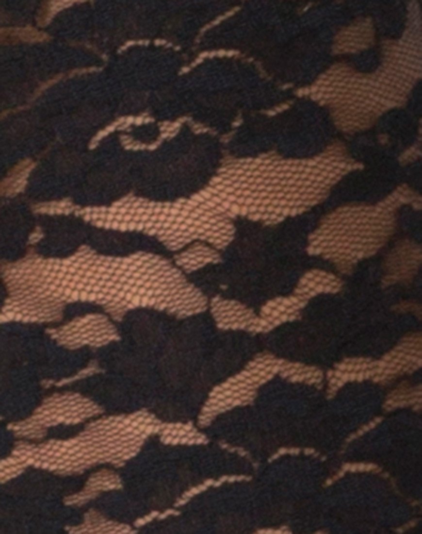 Image of Herlom Flare Trouser in Lace black