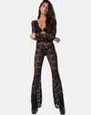 Image of Herlom Flare Trouser in Lace black