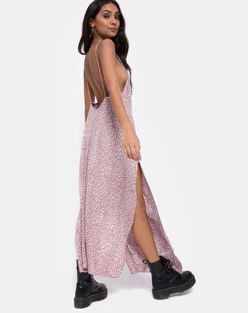 Image of Hime Maxi Dress in Leopard Spot